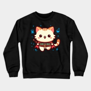 Chibi Paladin Cat Crewneck Sweatshirt